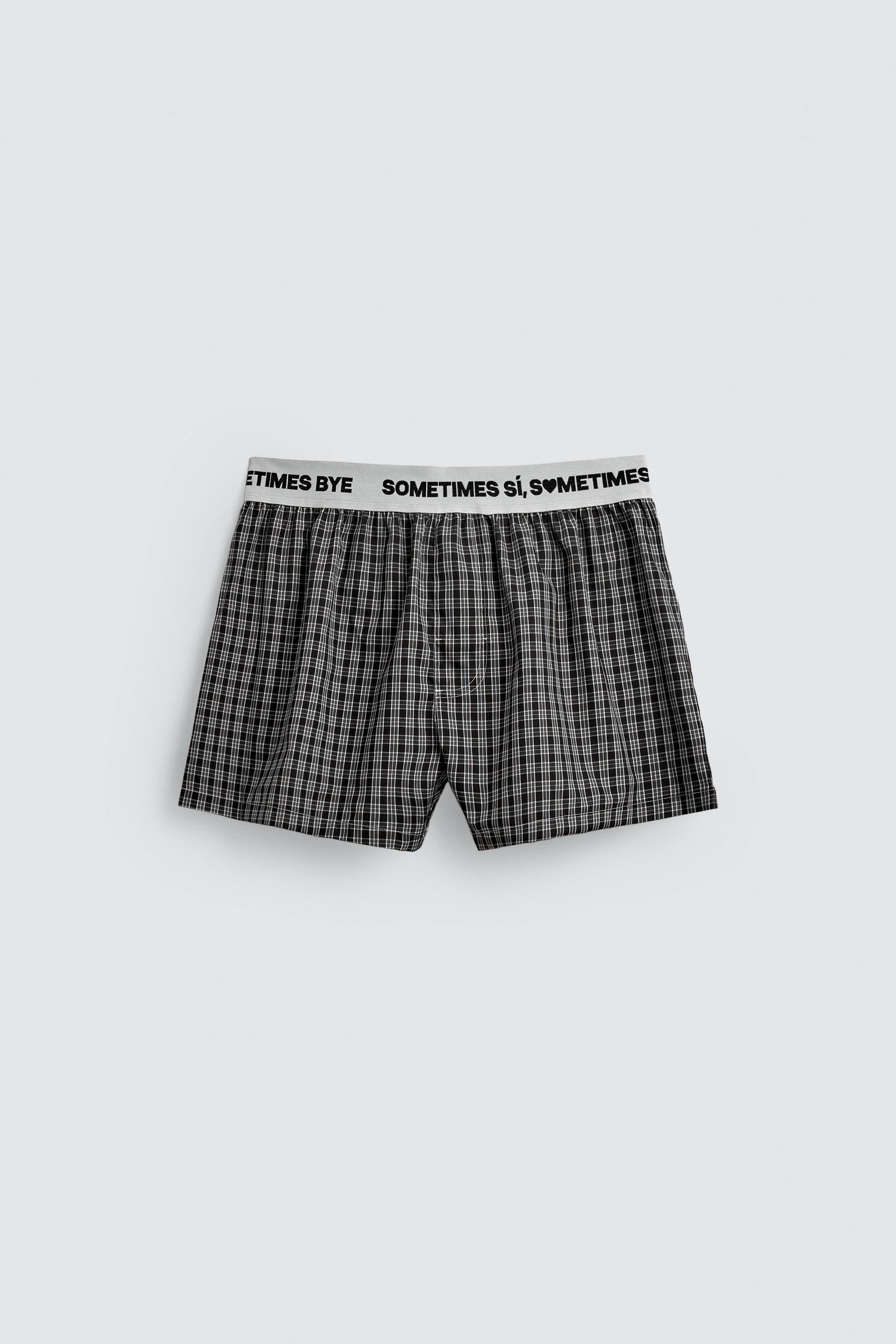 JACQUARD POPLIN BOXERS WITH WAISTBAND